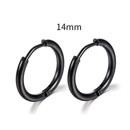 2025 New Simple Stainless Steel Small Hoop Earrings for Women Men Cartilage Ear Piercing Jewelry Pendientes Hombre Mujer